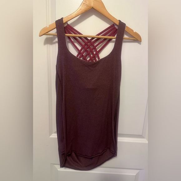 lululemon athletica Tops - COPY - Lululemon size 8 2-in-1 . Bra with loose fit tank. Can add padding